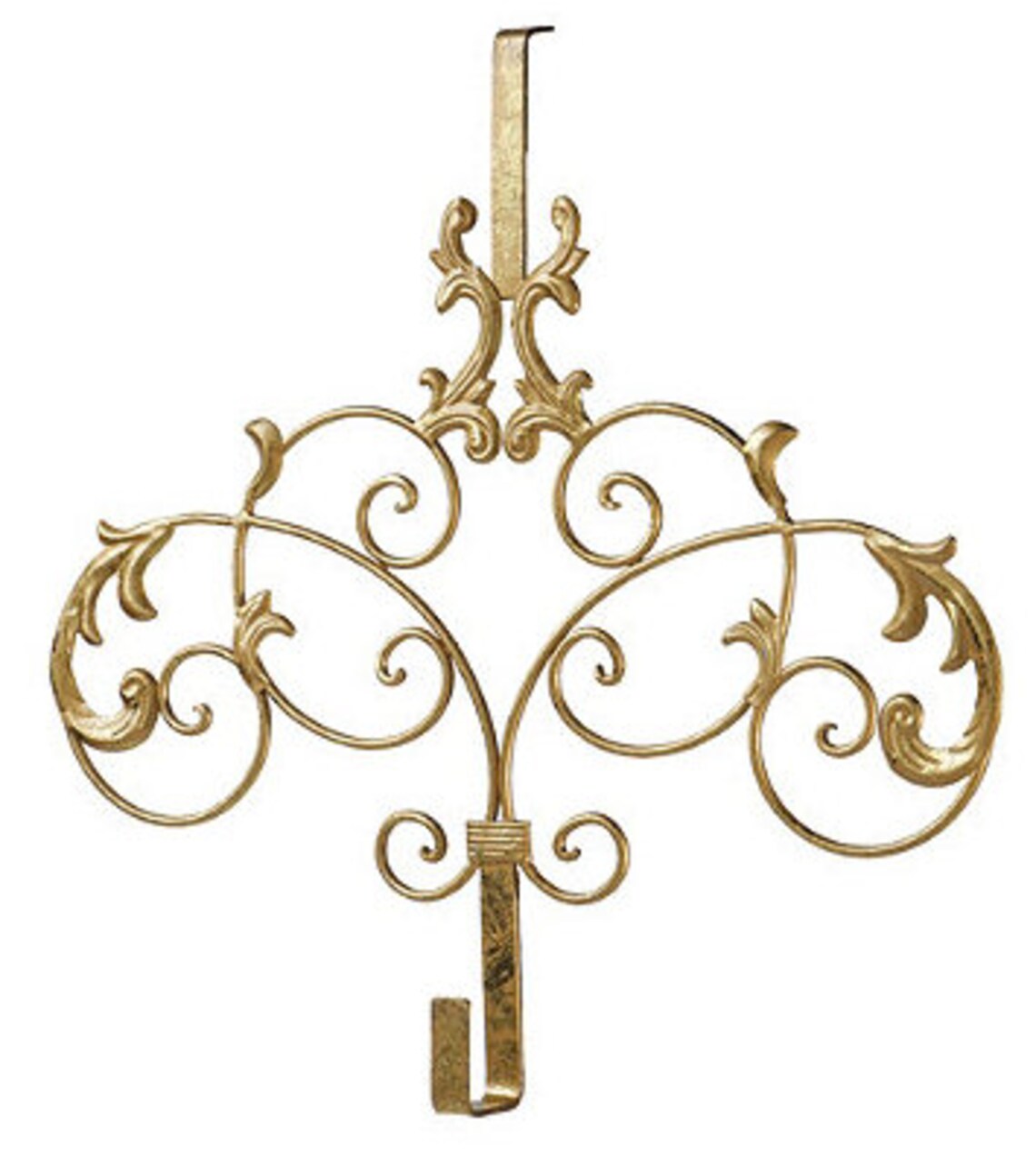 Elegant Gold Wreath Hanger Gold Metal Door Hanger Door Etsy