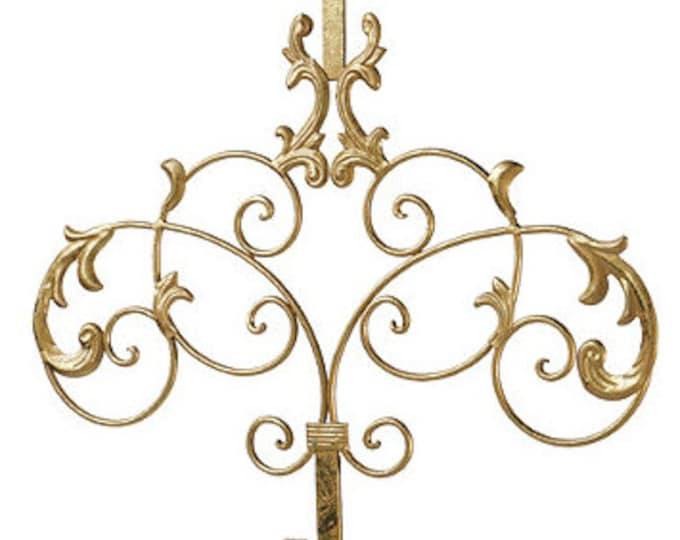 Elegant Gold Wreath Hanger Gold, Metal Door Hanger, Door Hanger, Wreath ...