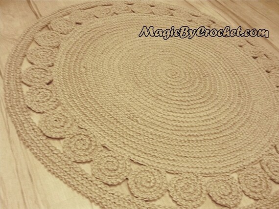 Naturliche Jute Teppich Retro Stil Teppich Geflochtenen Etsy