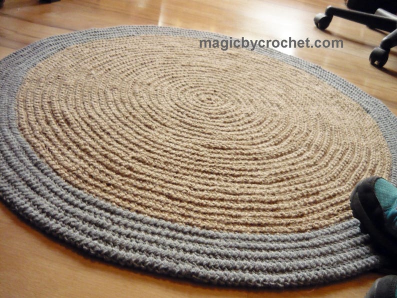 Modern Area Rug Round Rug Jute Rug 3 Ft Rug Pet Friendly Etsy