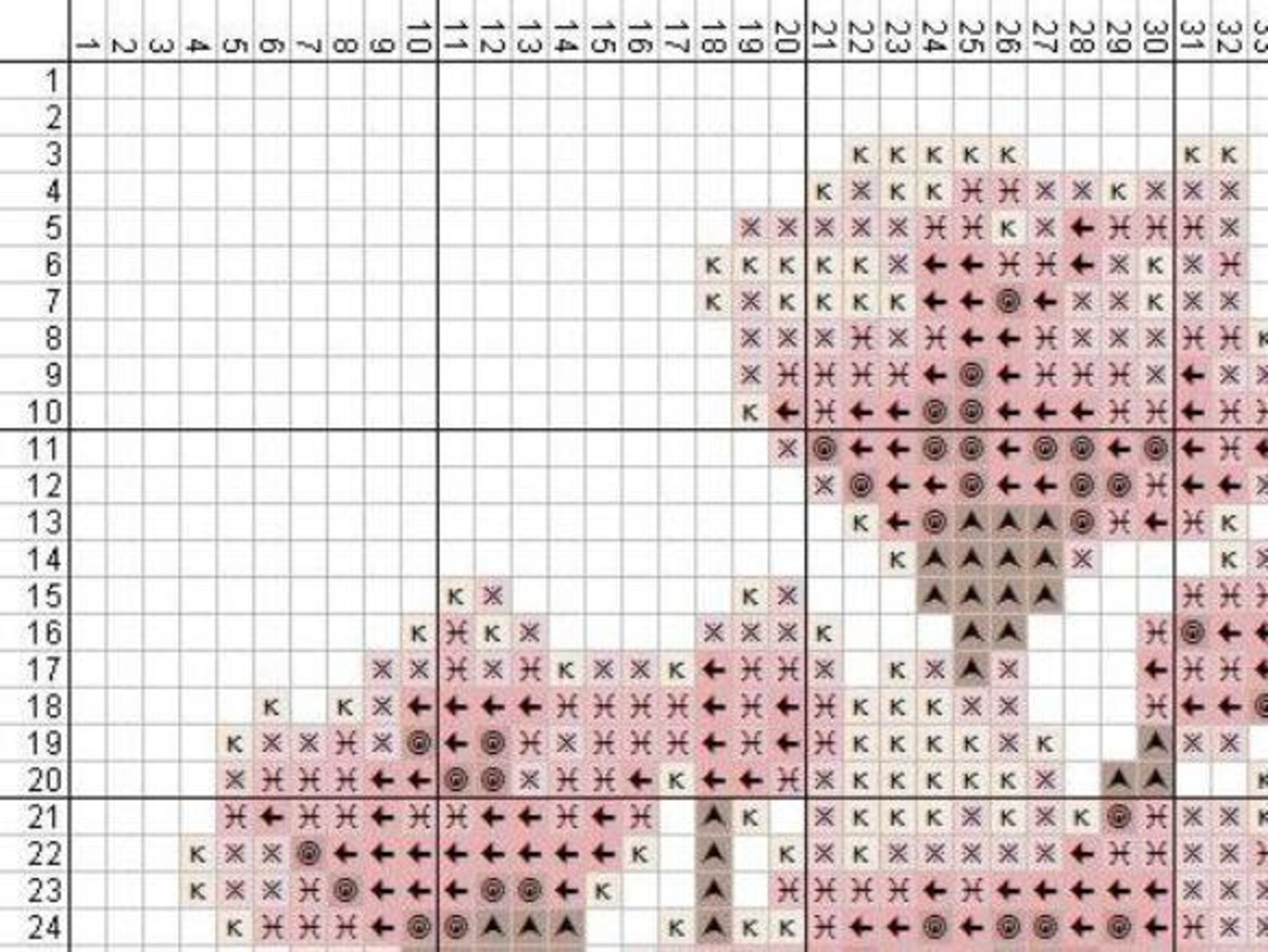 Cherry Blossom Cross Stitch Pattern, Counted Chart PDF Instant Download ...