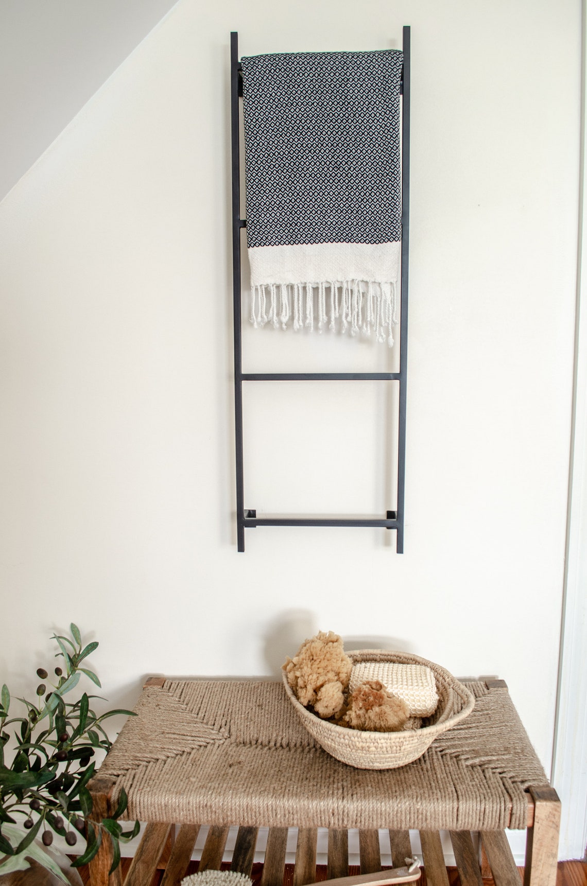 Wall Blanket Ladder Metal Ladder Display Ladder Hanging Etsy