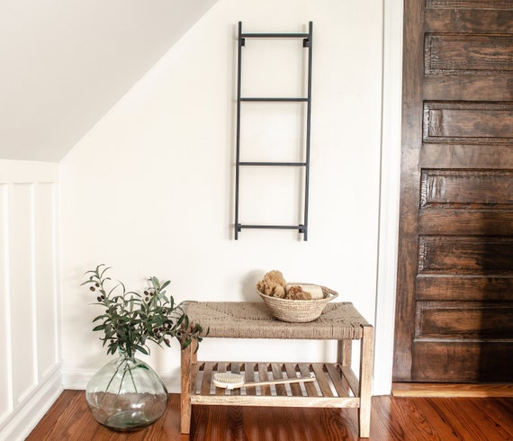 Wall Blanket Ladder Metal Ladder Display Ladder Hanging Etsy