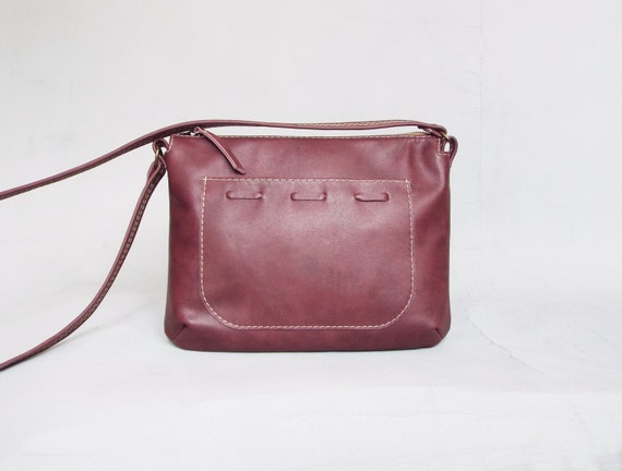 Buy Burgundy Crossbody Womens Bag Small Red Wine Bag Leather Ladies Purse  Monogrammed Bag Casual Accessories Birthday Gift for Girlfriend Online in  India - Etsy