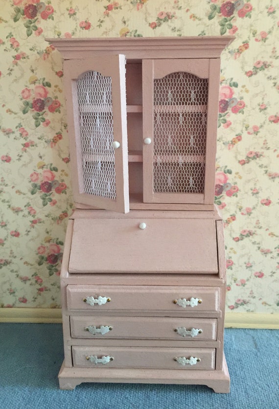 Handmade Shabby Chic Painted Desk And Bookcase Set In One Inch Handmade Shabby Chic Painted Desk And