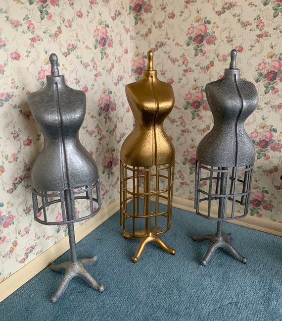 Old Fashioned Dress Mannequin In One Inch Scale For A Etsy