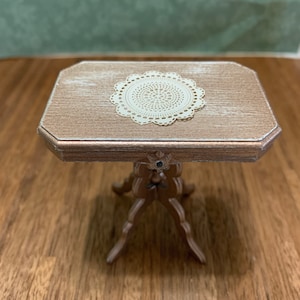 Rose Gold Table in One Inch Scale for a Dollhouse