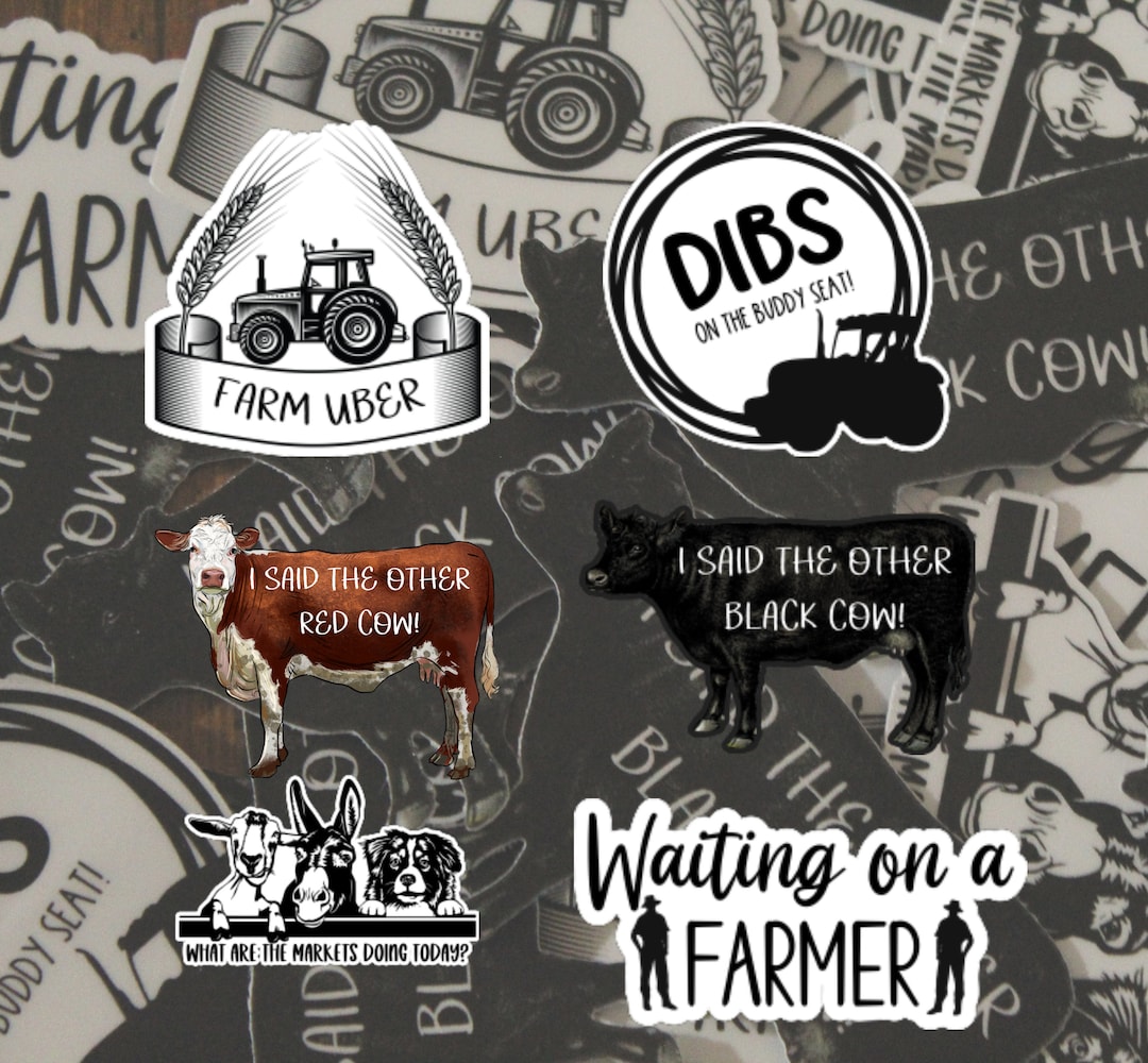 Funny Farm Quote Stickers: Water-resistant Farming Decals - Etsy
