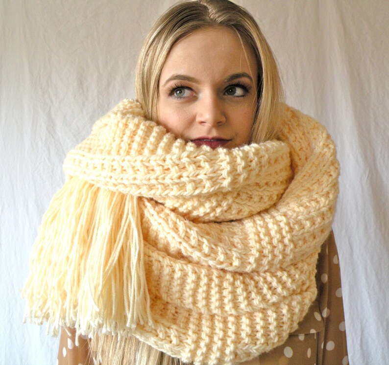 oversized thick scarf