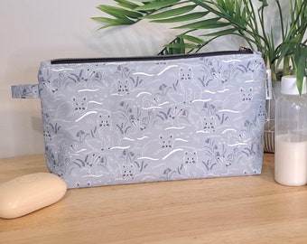Arctic Animals Makeup Bag, Handmade Toiletry Washbag