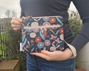 Handmade Floral Crossbody Bag with Adjustable Strap