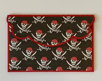 Girls Pirate & Dots Business Card Case Girls Pirate & Dots Business Card Case