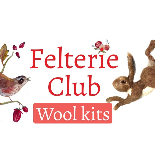 Monatliche Wolle Kits für Libertys Felterie Club