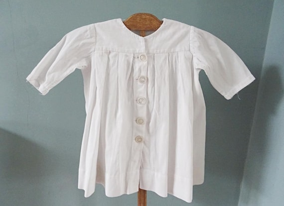 Antique Girls Jacket Victorian White Cotton Child… - image 1