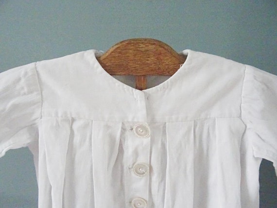 Antique Girls Jacket Victorian White Cotton Child… - image 3