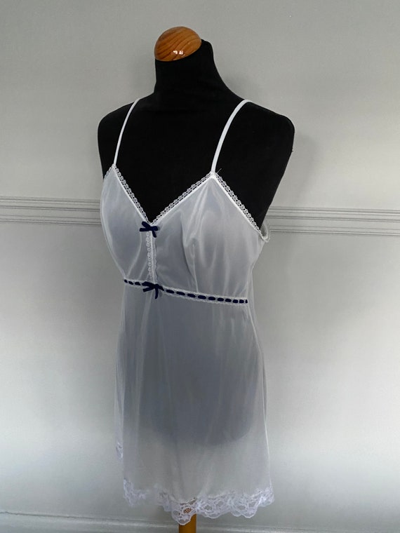 Vintage Full Slip Petticoat 1960s St Michael Ivory N… Gem