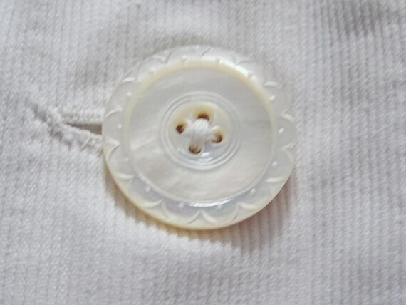 Antique Girls Jacket Victorian White Cotton Child… - image 8