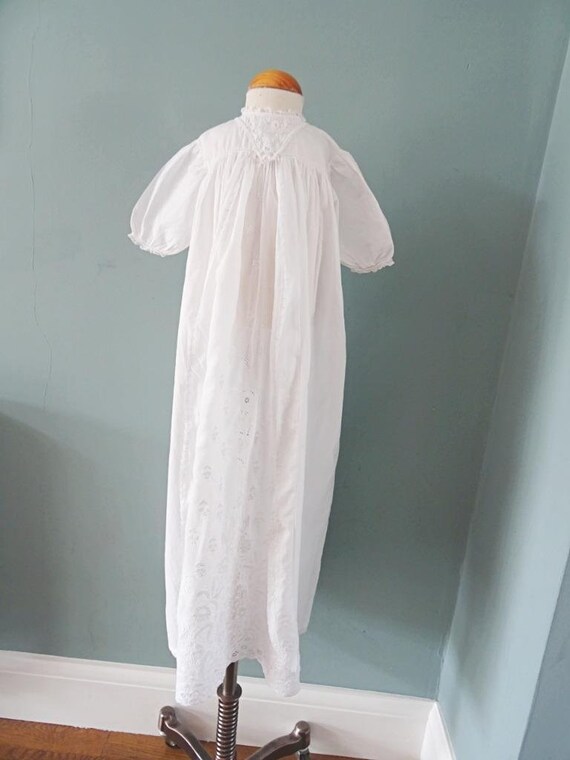 Antique Christening Dress Gown Victorian Ayrshire… - image 2