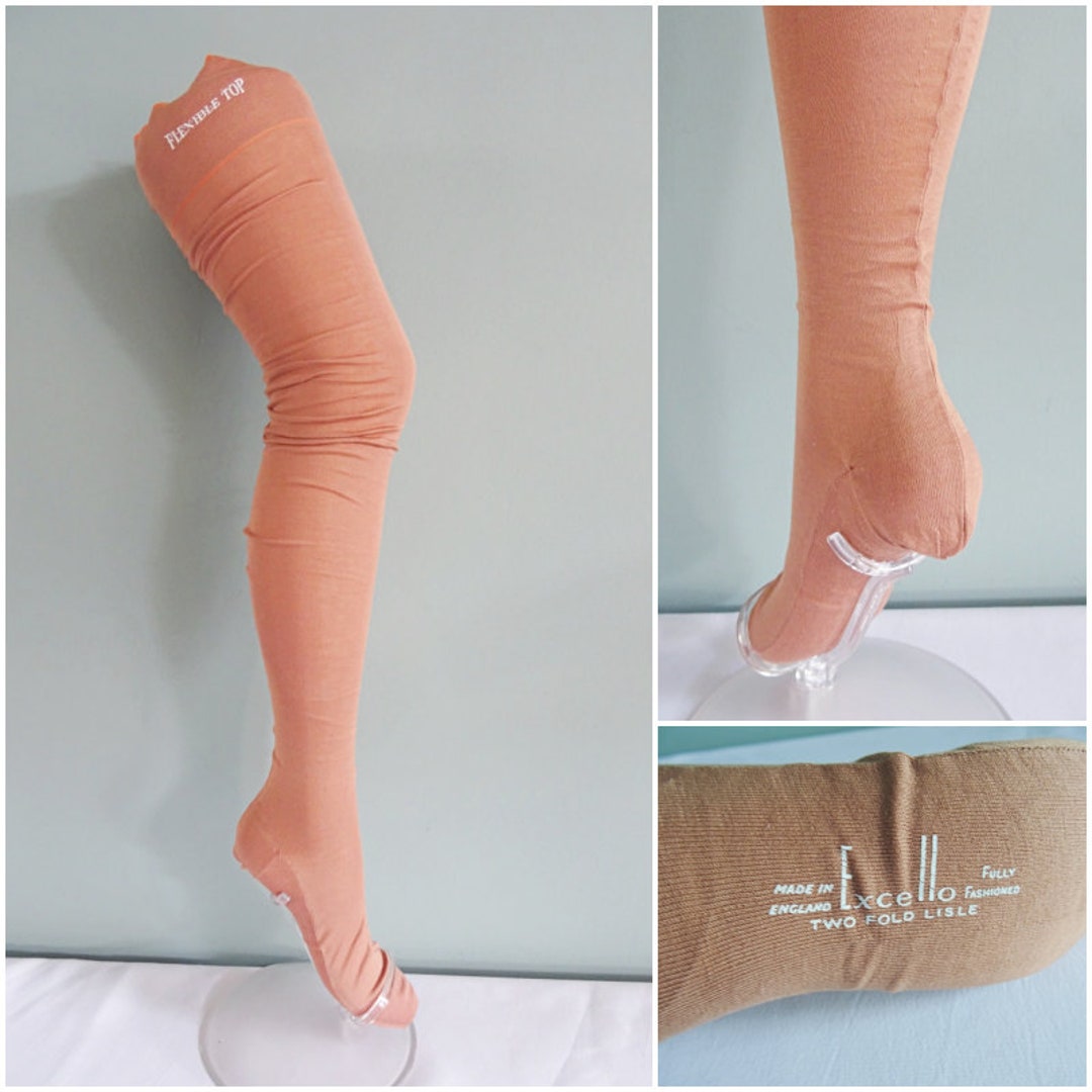 Vintage Seamed Stockings 1930s Ladies Unworn Excello Lisle Fully vintage-seamed-stockings-1930s-ladies-unworn-excello-lisle-fully
