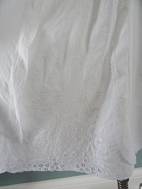 Antique Christening Dress Gown Victorian Ayrshire… - image 10