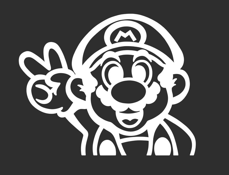 Mario Bros Vinyl Decal Vinyl Sticker Bumper Sticker | Etsy