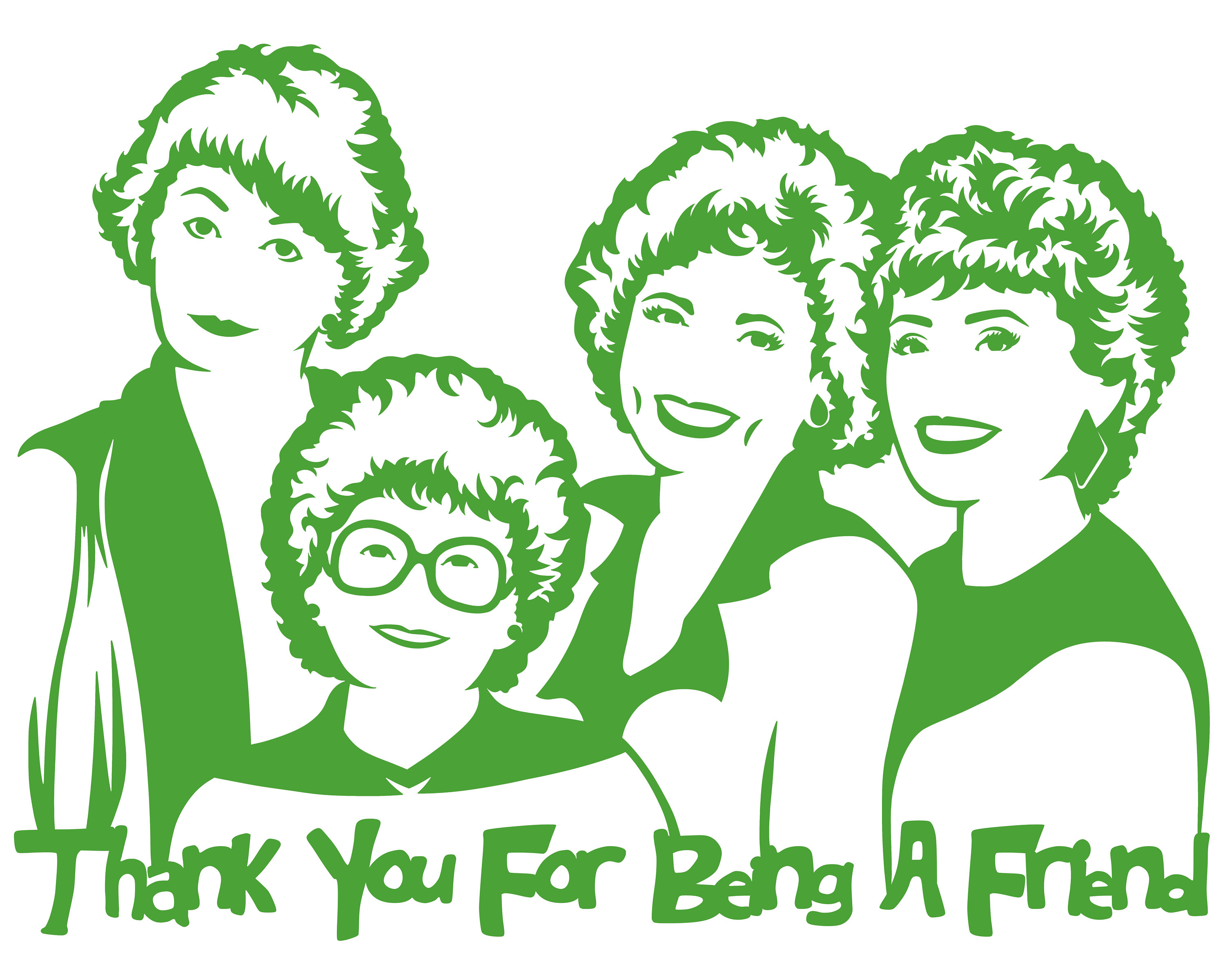 The Golden Girls Thank You For Being A Friend Car Stickers Etsy
