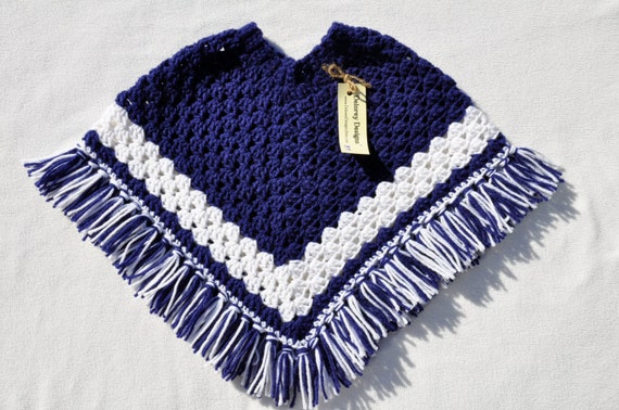 Ready to Ship Blue Size 4T Gift Tassels, Girls Poncho Birthday Green Present Multi-Colored, Soft Aqua Toddler Crochet