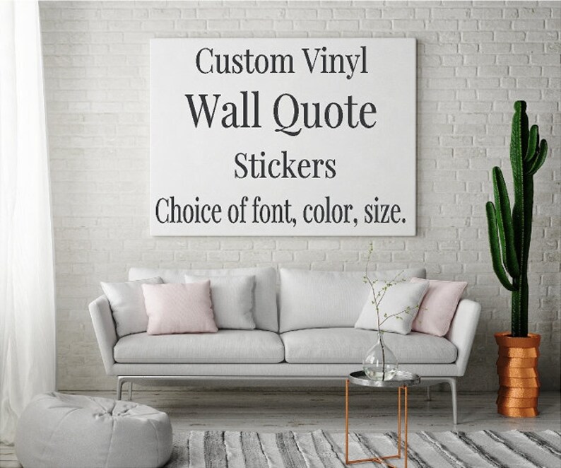 Vinyl Wall Art Custom Inspirational Wall Quote Vinyl Sticker Etsy