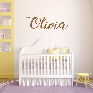 Vinyl Wall Art Handwritten  Name Decal | Girls Name  | Swirly Name Decal | Cute Name Decal | Nursery Decal Wall Decal
