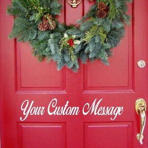 Custom Christmas Door Decal |  Christmas Decal  | Holiday Decal | Christmas Wall Decal | Christmas Vinyl Decal | Christmas Decoration