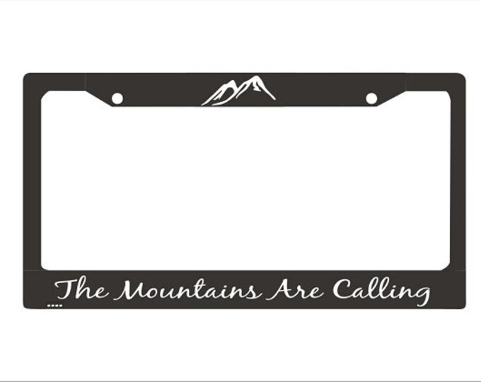 The Mountains Are Calling License Plate Frame Mts01 mountains License