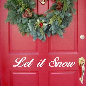 Let it Snow Decal | Christmas Decal  | Holiday Decal | Christmas Decal | Christmas Vinyl Decal | Christmas Decoration