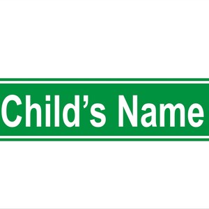 Child&#39;s Name Street Sign | Personalized Street Sign | Custom Street Signs |  Aluminum Sign