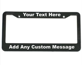 Custom License Plate Frame | Personalized License Plate Frame | LPCA1 | Car accessories | Funny License Plates | Auto License Plate Holder |