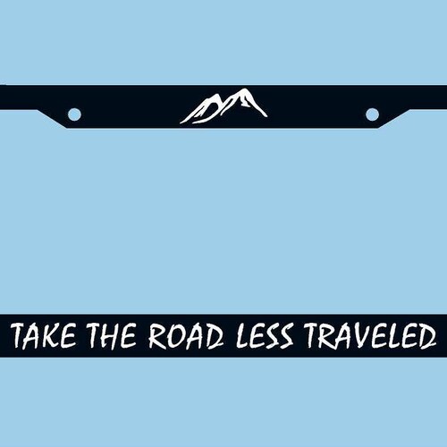Adventure Awaits License Plate Frame Mountains Arrows Etsy