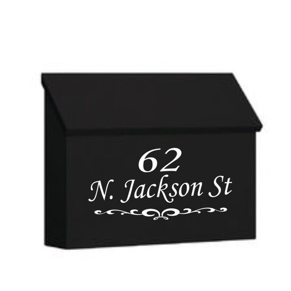 Reflective Extra Large Classy House Numbers Mailbox Decals Address Sign