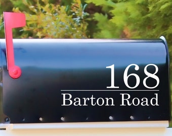 Classic House Numbers |  Mailbox Decal | Address Sign Front Door Decor New Home Gift Mail Vinyl Decal