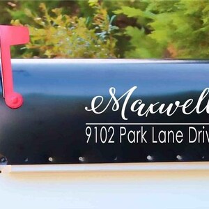 Large Handwritten Script House Numbers Mailbox Decals  8&quot; x 16&quot; Address Sign Front Door Decor New Home Gift