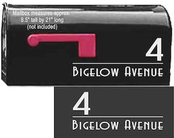 Art Deco House Numbers Mailbox Decals Address Sign Front Door Decor New Home Gift Mail Vinyl Decal