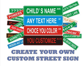 Personalized Street Sign | Custom Street Sign | Man Cave Sign |   Aluminum  Sign Decor | Novelty Sign
