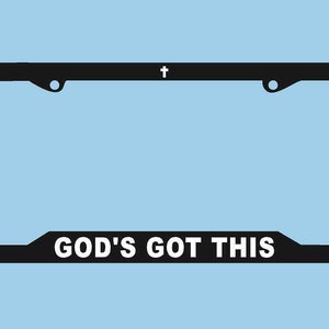 God&#39;s Got This License Plate Frame | Faith License Plate Holder | God License Plate Frame | Car Accessories License Plate Art