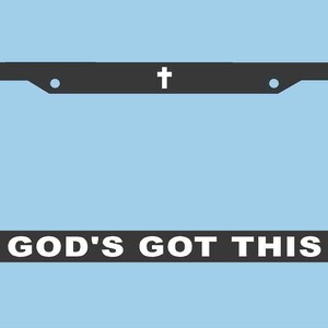 God&#39;s Got This License Plate Frame | Faith License Plate Holder | God License Plate Frame | Car Accessories License Plate Art