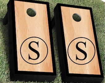 Monogram Wedding Cornhole Decals | Custom Wedding Signs & Decal | Wedding Games Corn Hole Decal Corn hole Decal