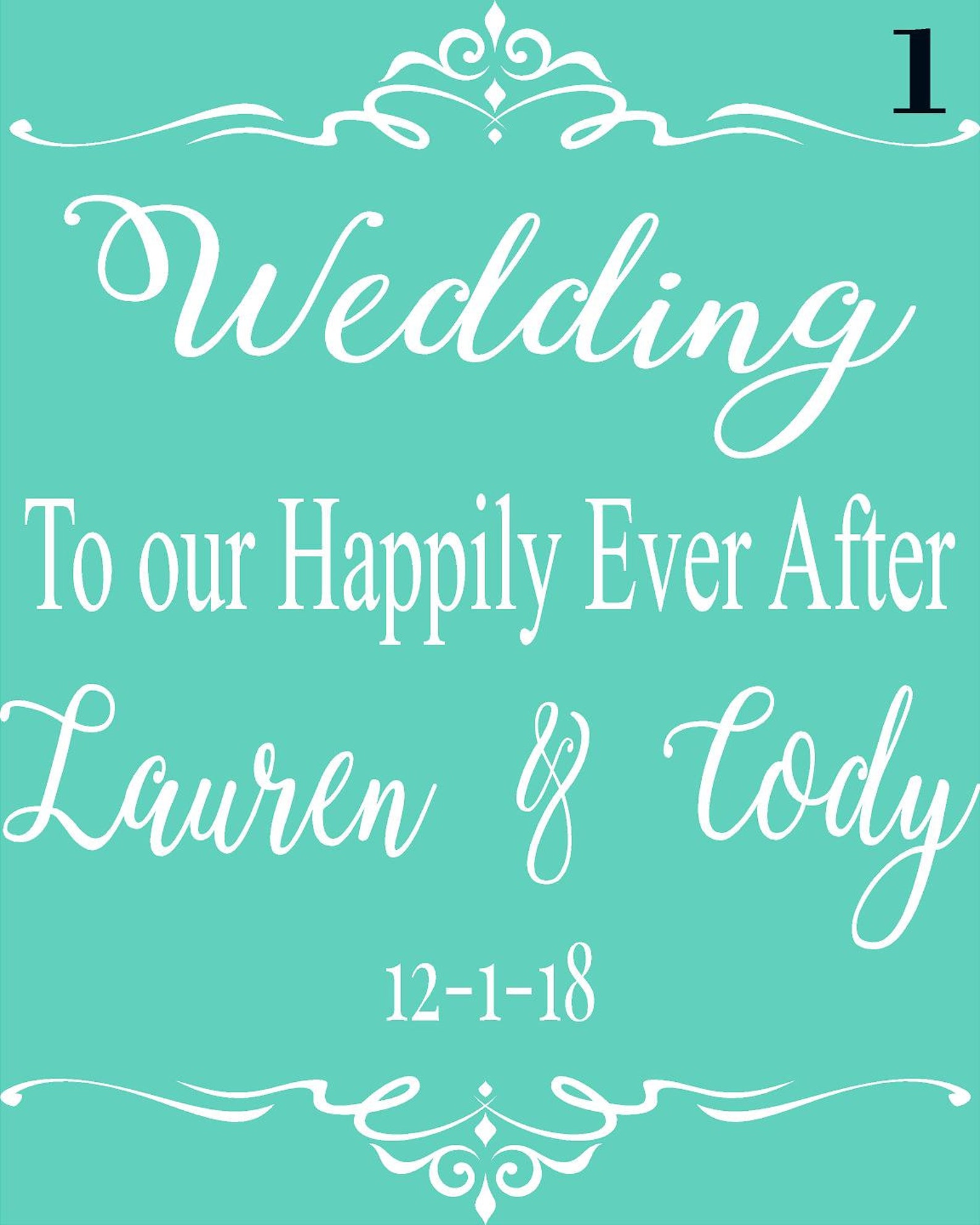 Wedding Decal Custom Wedding Decal Custom Wedding Signs Etsy