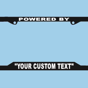 Powered By Custom License Plate Frame | License Plate Holder | License Plate Frame | Car Accessories License Plate Art