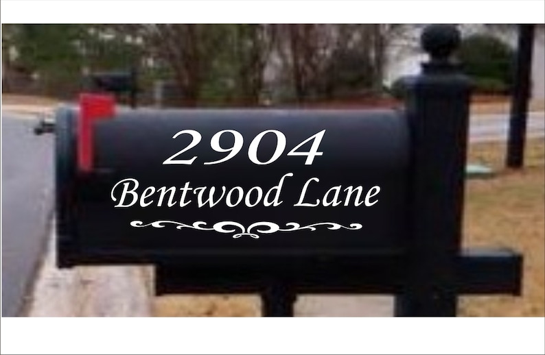 Reflective Classy House Numbers Mailbox Decals Address Sign Etsy Ireland