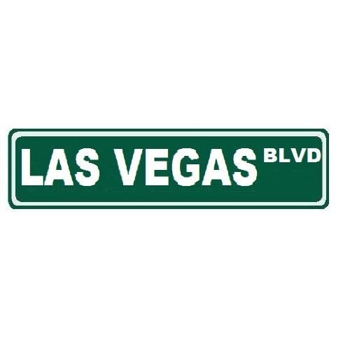 Marié à Las Vegas Street Sign Garage Métal 5X24 #024 