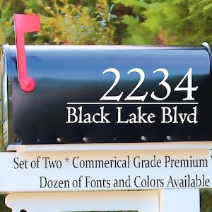 Reflective Modern House Numbers Mailbox Decals Address Sign Front Door Decor New Home Gift Mail   5.5 x 9.5      Vinyl Decal