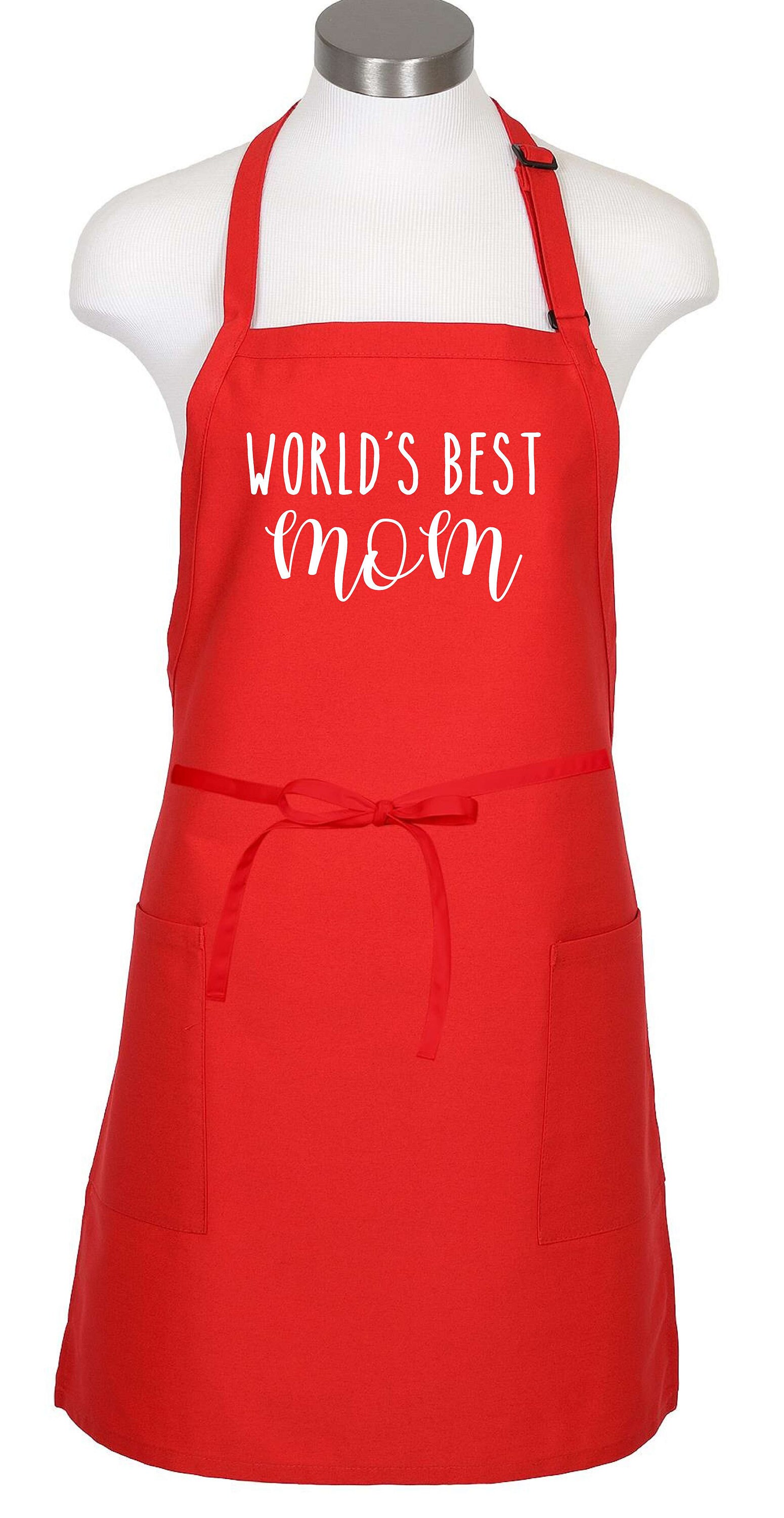 World's Best Mom Apron Mother's Day Gift Mom Gift Etsy