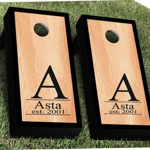 Custom Cornhole Decal, Wedding Decals Custom Wedding Signs  Wedding Monogram Decal  Wedding Cornhole Corn hole Sticker